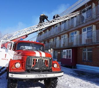 Пожарно-тактические учения: задачи выполнены, люди спасены