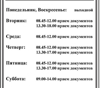 График приема граждан в РЭО ГИБДД Межмуниципального отдела МВД России «Юргинский»