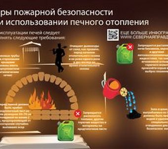 Нарушение правил пожарной безопасности при эксплуатации печей приводит к пожару, как избежать