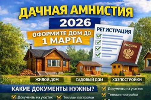 Как воспользоваться «дачной амнистией» в 2026 году  
