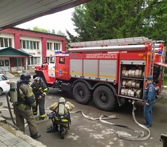 Пожарно-тактические учения в гобольнице