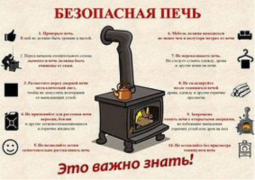 Печь - источник тепла, а не причина пожара
